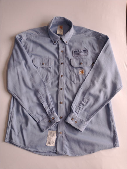 Carhartt Other - Carhartt FR | Men's Blue Flame Resistant Work Shirt Long Sleeve Workwear | L